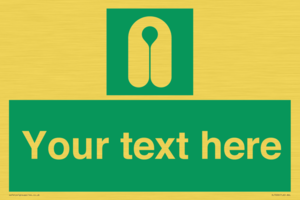 Custom sign safe condition Lifejacket